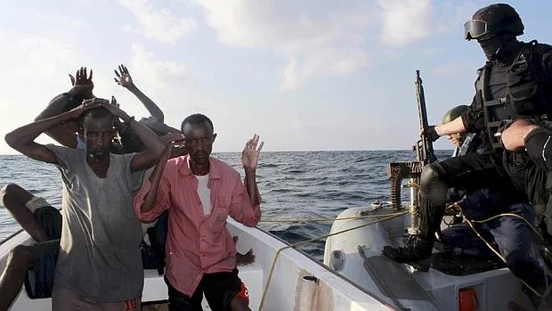 Captura de piratas en el golfo de Adén (Somalia), en 2009