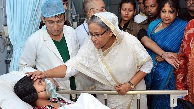 Sheikh Hasina, primera ministra de Bangladesh, en 2013