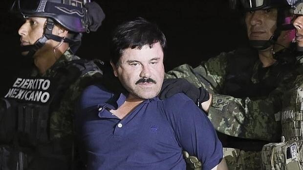 Joaquín «El Chapo» Guzmán, en el momento de su detención el 8 de enero