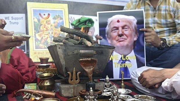 La extrema derecha india invoca a Shiva y al dios mono para ayudar a Trump