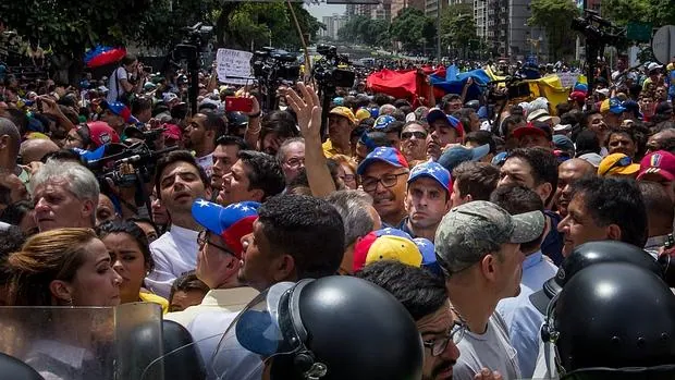 Imagen de archivo de una manifestación en Venezuela
