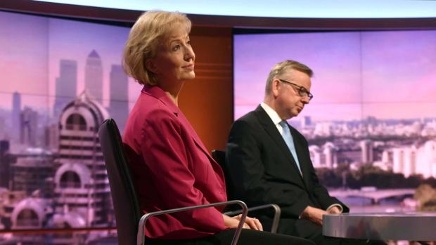 Leadsom junto a Gove en el programa de la BBC Andrew Marr Show el pasado 3 de julio