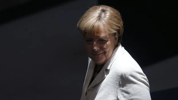 La canciller alemana, Angela Merkel, durante la cumbre que este jueves ha tenido lugar en la Unión Europea