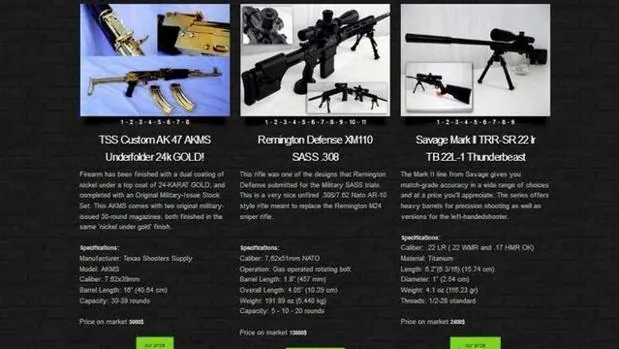 En «Darknet» los usuarios pueden comprar armas manteniendo el anonimato