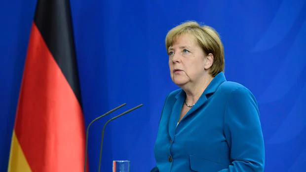 La canciller alemana, Angela Merkel, en una conferencia de prensa el pasado 23 de julio tras los ataques de Múnich