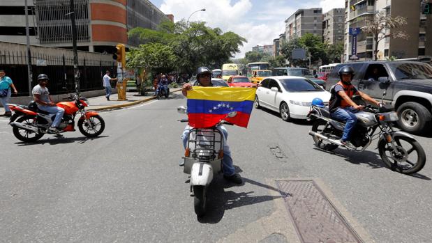 Manifestación de la oposición en Caracas este viernes