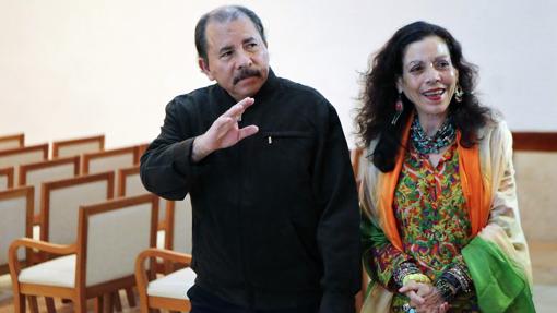 Daniel Ortega y Patricia Murillo, juntos en Managua en al año 2014