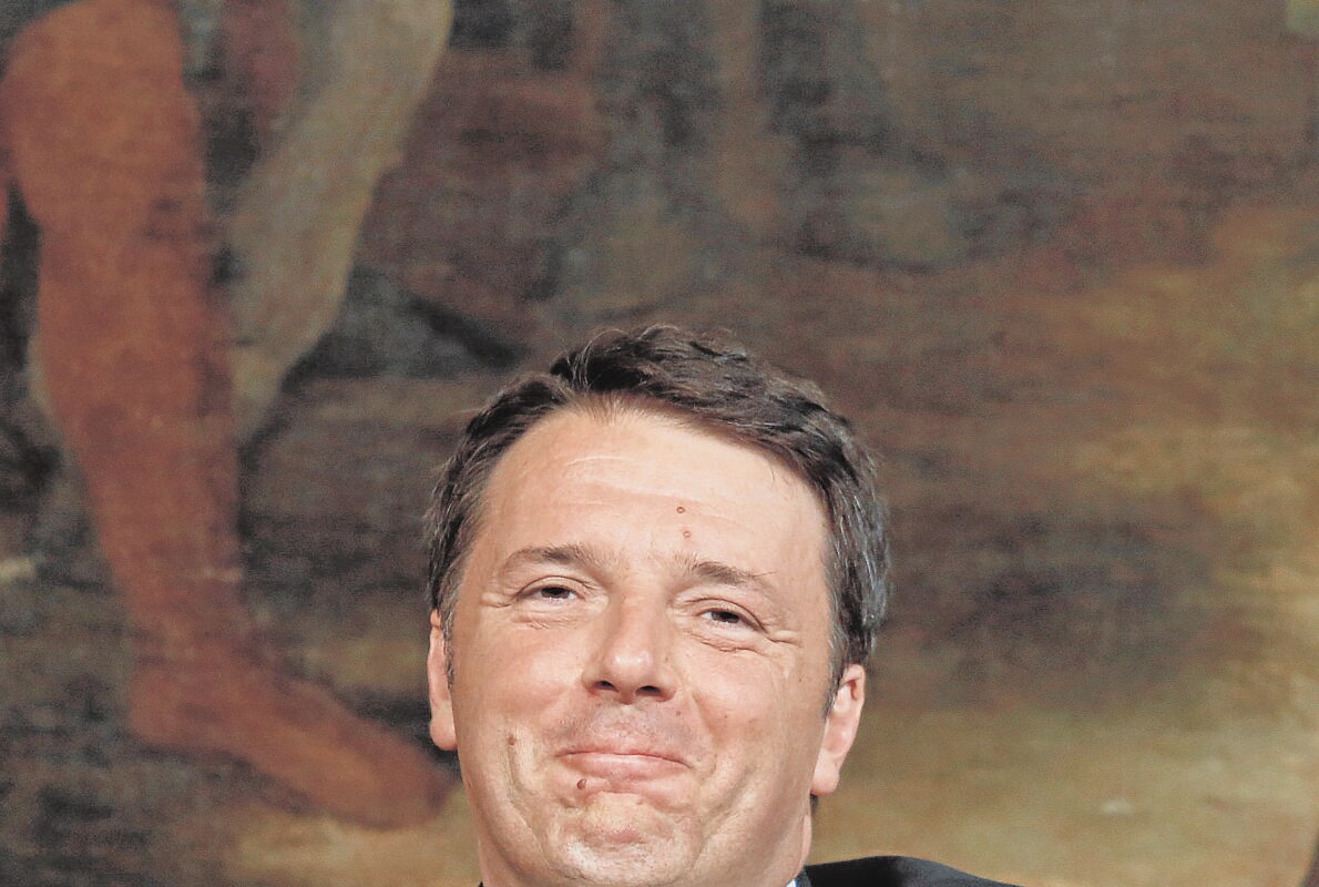 Matteo Renzi, durante una rueda de prensa en Roma