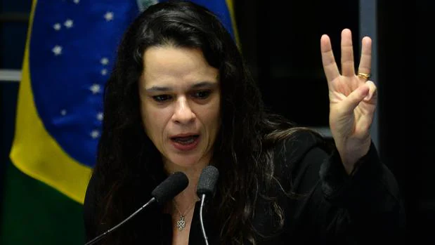 La fiscal Janaina Paschoal, durante el proceso contra Dilma Rousseff