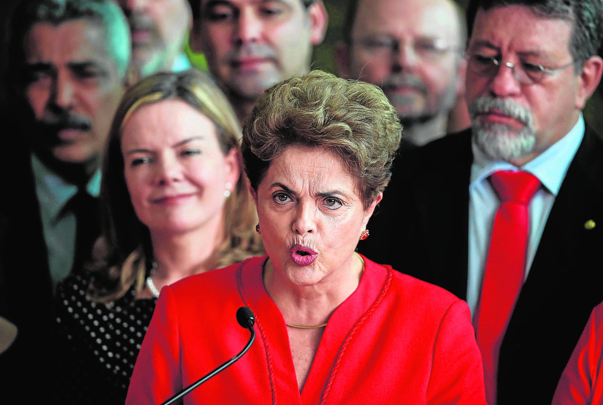 Dilma Rousseff, durante una rueda de prensa esta semana