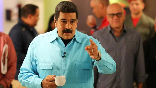 El presidente de Venezuela, Nicolás Maduro, en una intervención durante la grabación de su programa de televisión