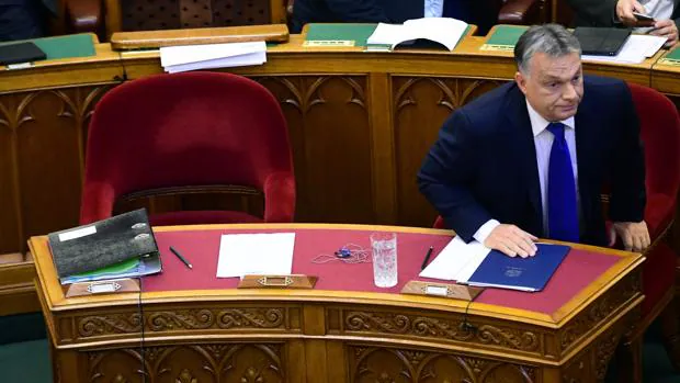 Orban, el lunes, en el Parlamento húngaro, se dispone a pronunciar un discurso