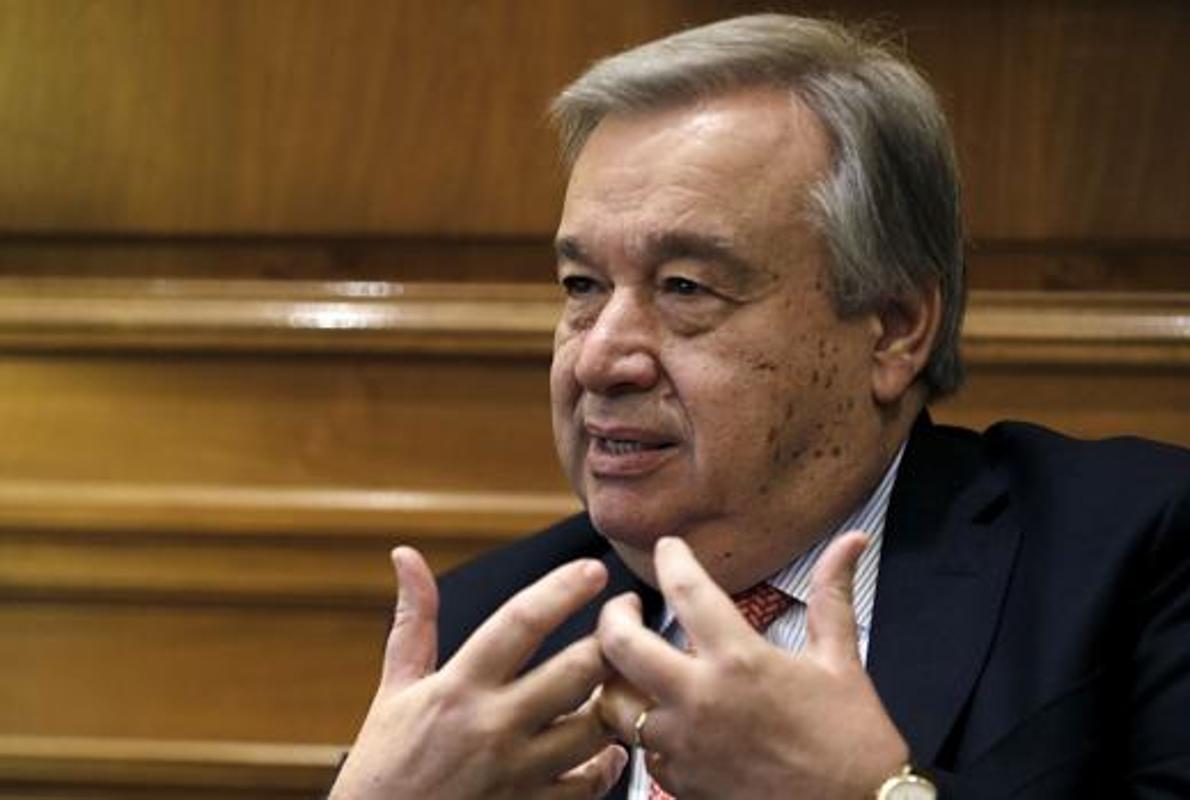 El ex primer ministro portugués Antonio Guterres