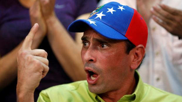 Henrique Capriles, durante un acto en Caracas el pasado mes de junio