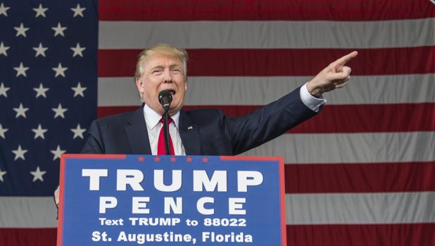 El candidato republicano, Donald Trump, durante su intervención en San Agustión, en Florida