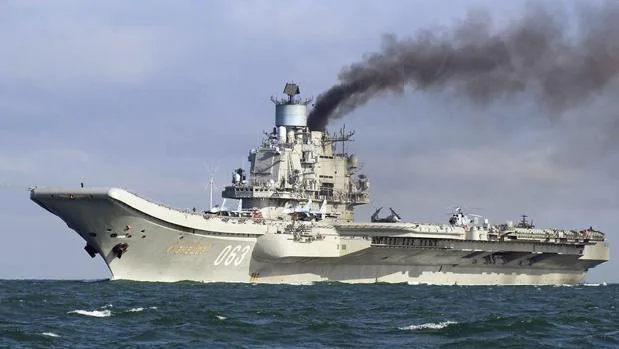 Portaaviones ruso «Almirante Kuznetsov», en camino hacia Siria a través del Mediterráneo