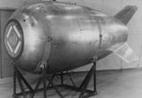 Carcasa de una bomba de tipo Mark IV, categoría a la que pertenecía «Fat Man», lanzada en Nagasaki