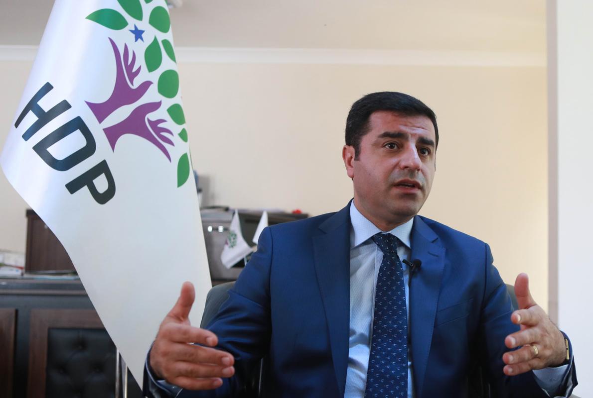 Selahattin Demirtas, durante una entrevista, el pasado mes de julio