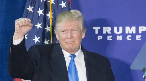 El candidato republicano, Donald Trump, en un acto de campaña en Virginia