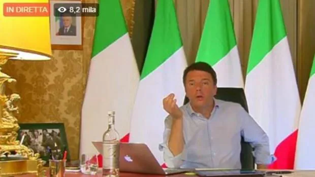 El primer ministro italiano, Matteo Renzi, habla en directo sobre el veto que Italia pone al presupuesto europeo