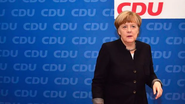 La canciller alemana, Angela Merkel, este lunes