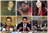 Franki Flores, Efraín Campos Flores, Cilia Flores, Bladimir Flores, Nicolás Maduro, Eulogio del Pino, Wilmer Ruperti, Diosdado Cabello y Vladimir Padrino