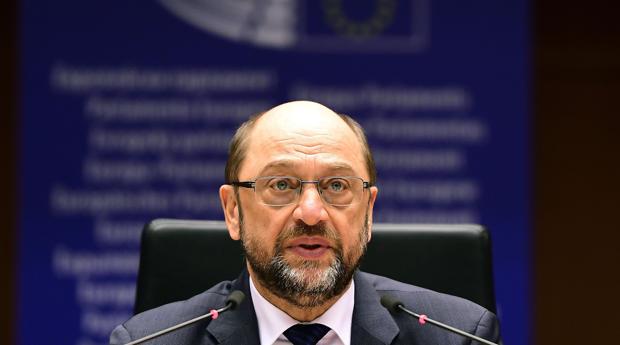 Martin Schulz, durante una sesión del Parlamento Europeo, este miércoles en Bruselas