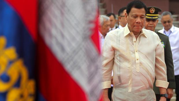 El presidente de Filipinas, Rodrigo Duterte, eset miércoles durante su visita a Camboya