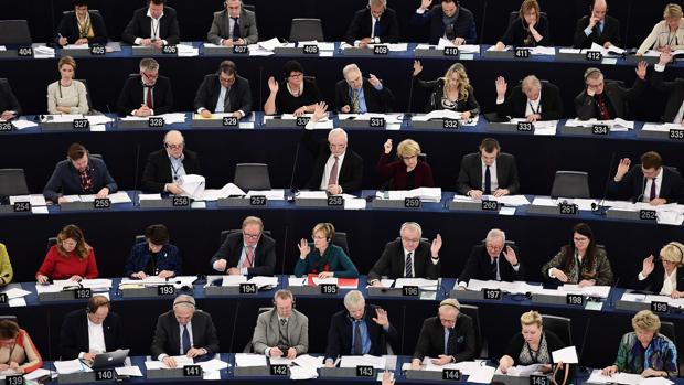 Plenario del Parlamento Europeo ayer en Estrasburgo