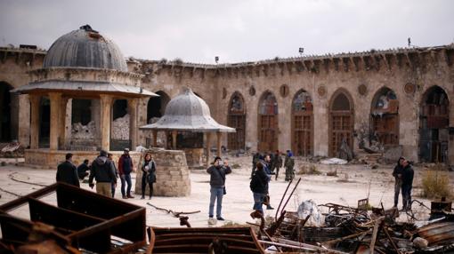 Aspecto actual de la Mezquita de los Omeyas de Alep0