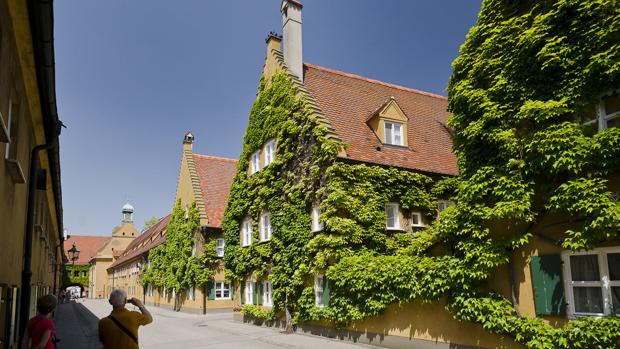 Barrio de Fuggerei, situado en Augsburgo (sur de Alemania)