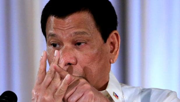 El presidente Duterte durante un discurso en Manila