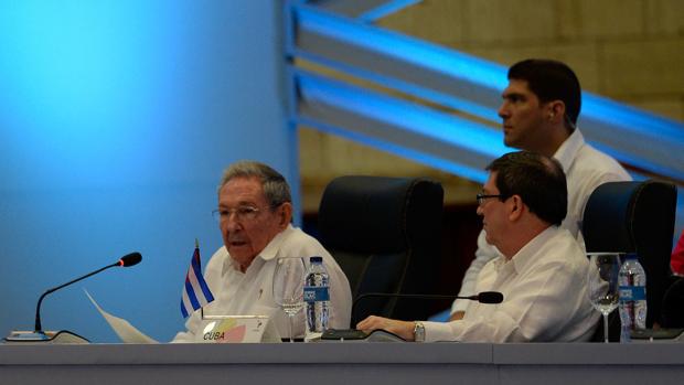 RAúl Castro, presidente de Cuba, durante su intervención en la cumbre de la Comunidad de Estados Latinoamericanos y Caribeños (CELAC)