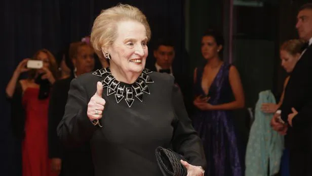 Madeleine Albright, durante la cena anual con los corresponsales en la Casa Blanca el pasado abril
