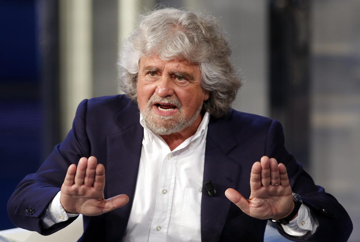 Beppe Grillo, líder el Movimiento 5 Estrellas