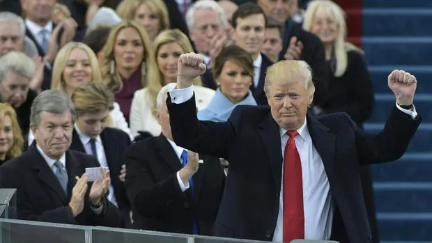 El presidente de Estados Unidos, Donald Trump, durante su ceremonia de investidura el pasado 20 de enero