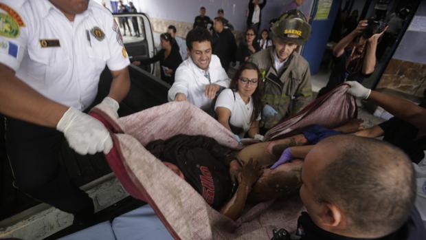 Heridos del albergue Hogar Seguro Virgen de la Asunción