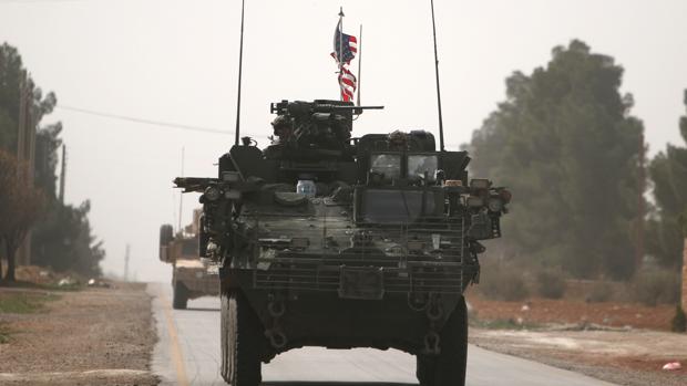 Vehículos militares norteamericanos en el norte de Siria