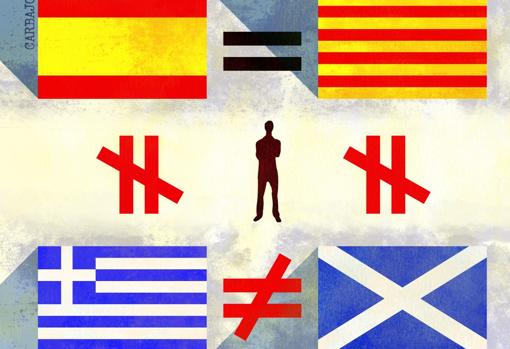 Cataluña y Escocia, dos casos incomparables