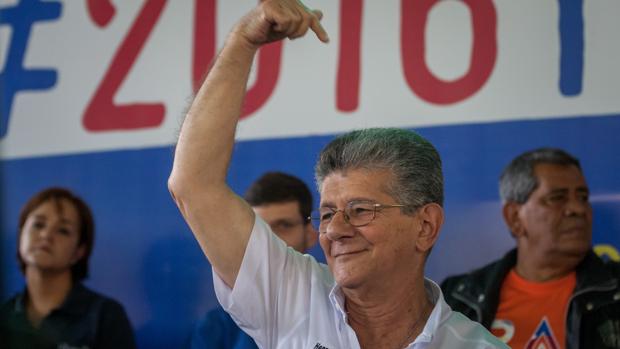 Henry Ramos Allup, en un encuentro político en Caracas el pasado mes de junio