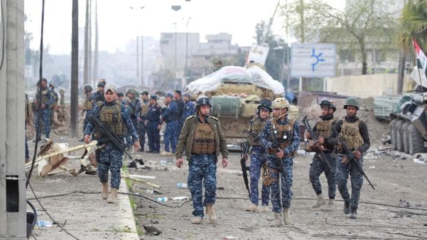 Fuerzas federales iraquíes en Mosul