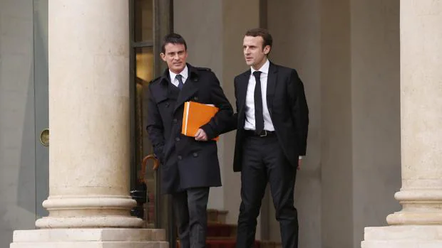 Manuel Valls y Emmanuel Macron, en una imagen de archivo