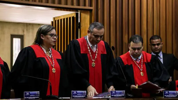 Magistrados y presidente del Tribunal Supremo de Justicia de Venezuela