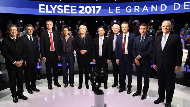 Los candidatos a las presidenciales francesas
