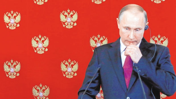 Vladímir Putin, durante una conferencia de prensa hoy en el Kremlin