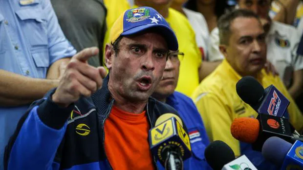El gobernador del estado de Miranda y opositor, Henrique Capriles