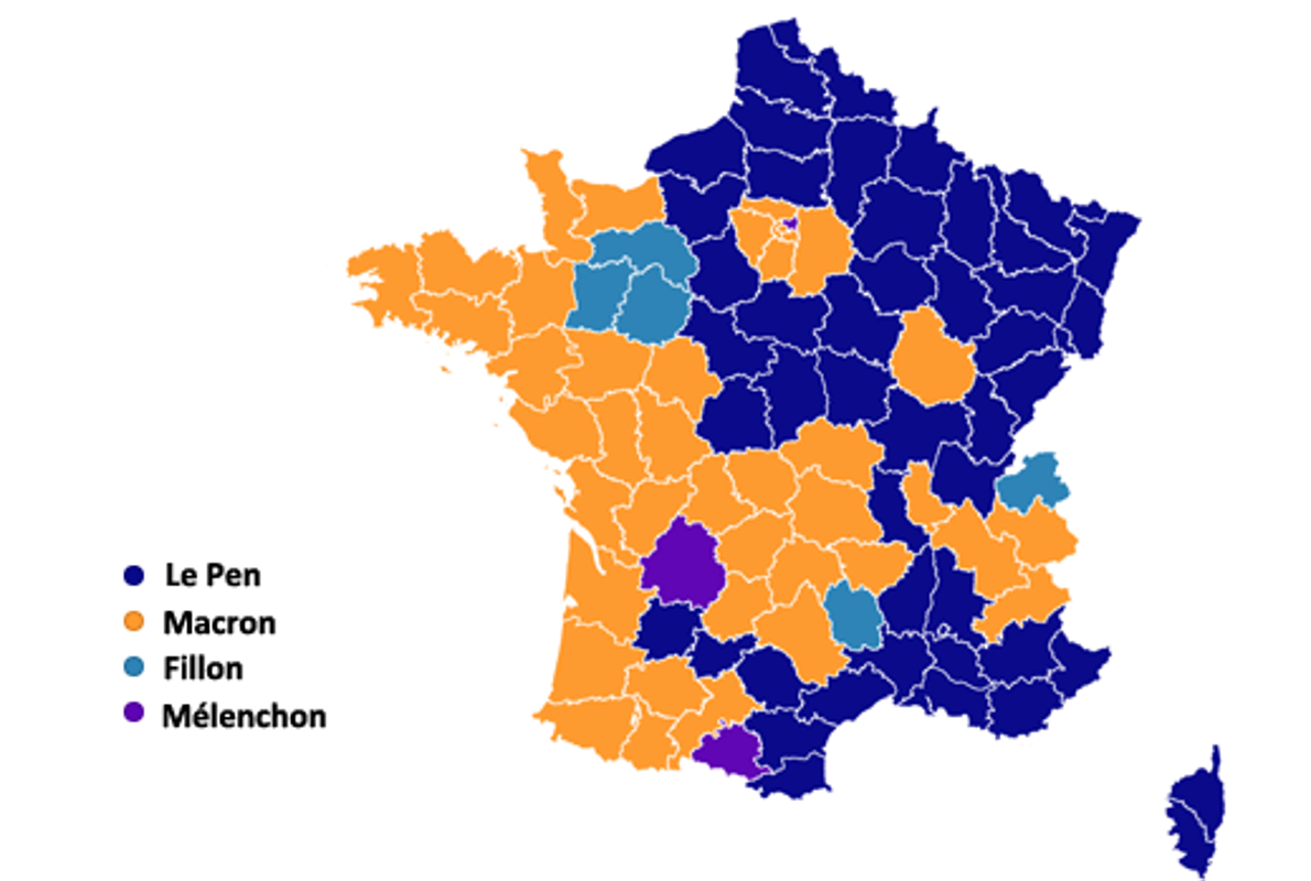 Le Pen gana en zonas con mucha inmigración; Macron, en lugares de expansión industrial