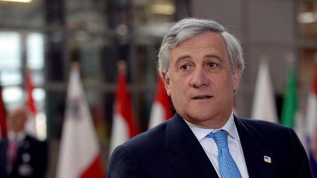 Antonio Tajani este sábado en Bruselas