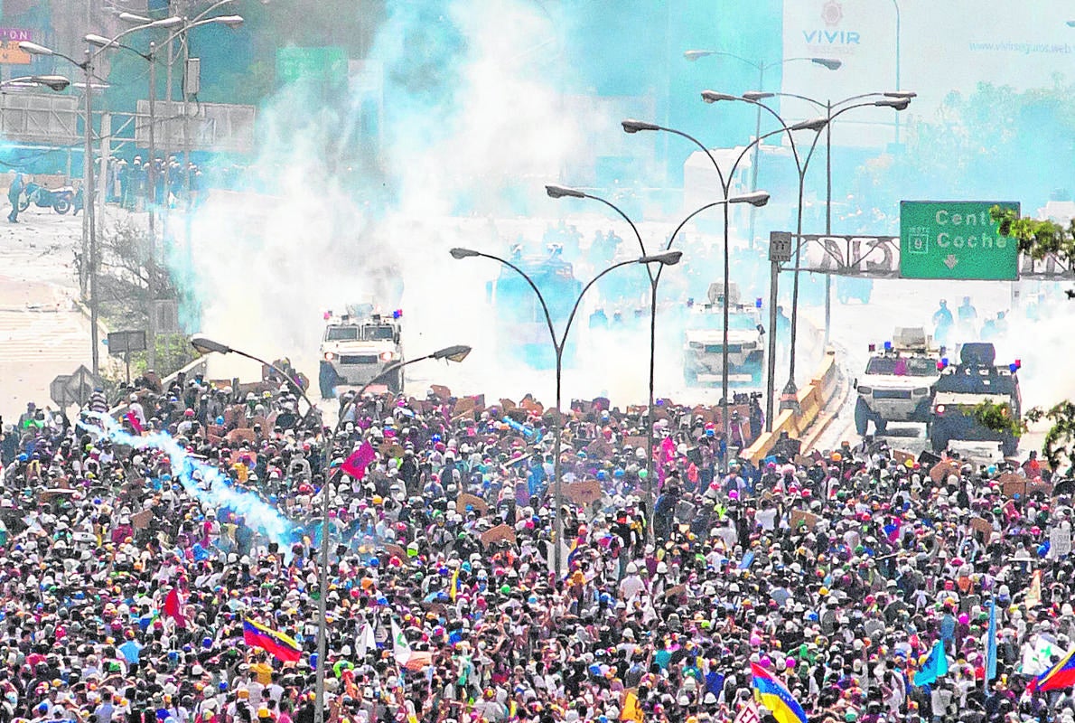 Ayer tuvo lugar una nueva protesta en Caracas contra la Constituyente promovida por Maduro