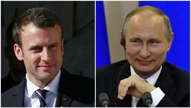 Emmanuel Macron y Vladímir Putin han mantenido hoy una primera conversación telefónica